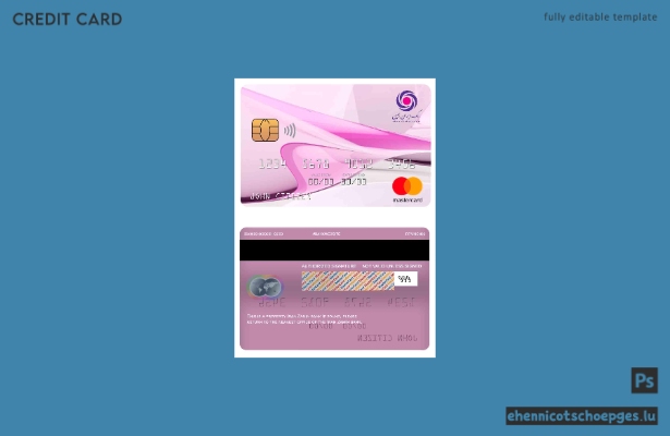 Mustervorschau der Iran Zamin Bank Mastercard